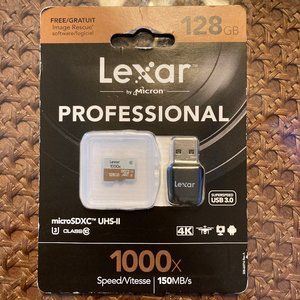 Lexar Professional 128gb microSDXC UHS-II